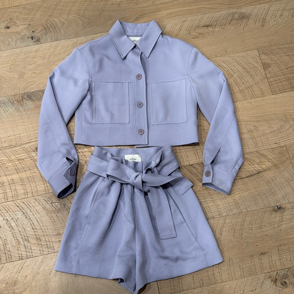 wilfred two piece set - aritzia - lilac